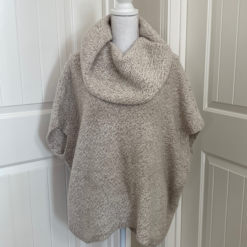 Saks Fifth Avenue Beige Cream Cowl Neck Sweater